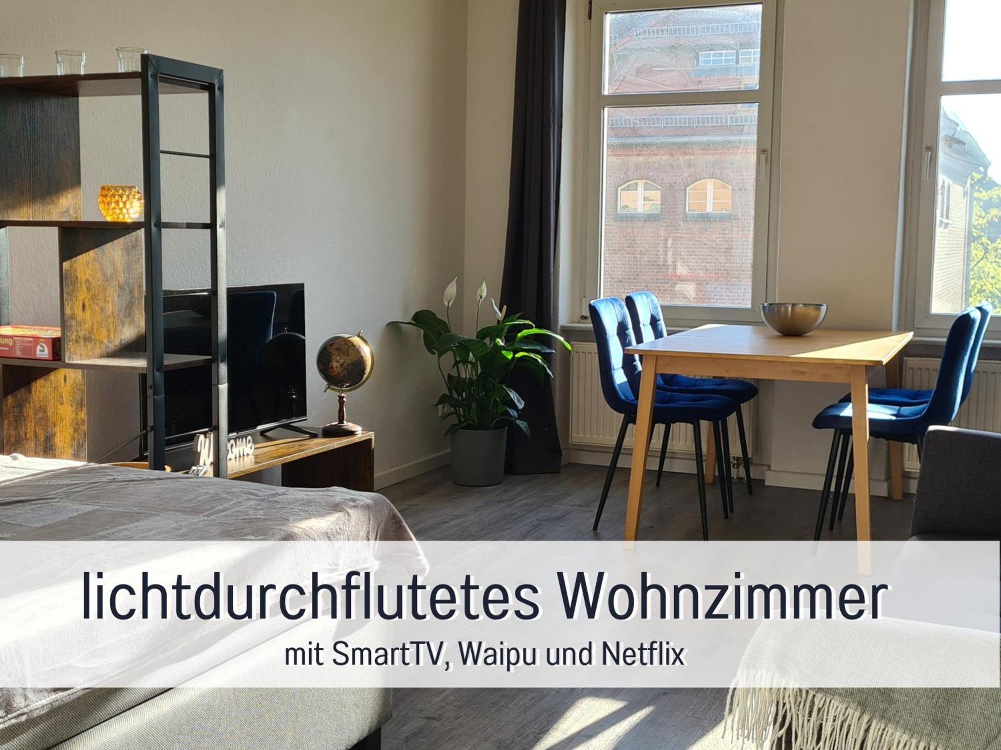 Lichtdurchflutete Moderne Stadtwohnung, Kueche, Waschtrockner, Smarttv Brandenburg  Exteriér fotografie